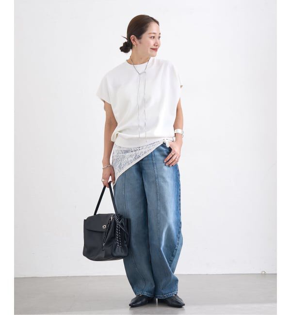 JOURNAL STANDARD「《追加》【LAYAS/レイヤーズ】 BACK LACE N/S P/O」|Tシャツ・カットソー|
