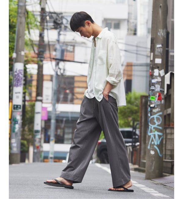 JOURNAL STANDARD relume「ヒールカット ルーズライト ストライプ スラックス」|スラックス|