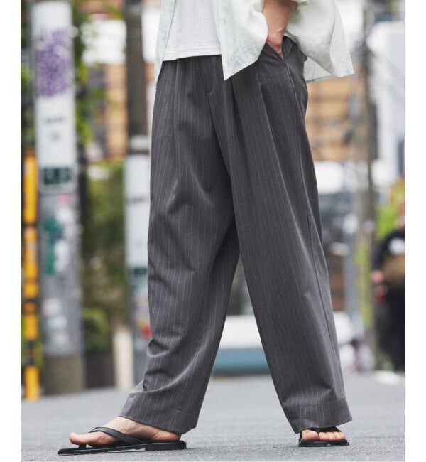 JOURNAL STANDARD relume「ヒールカット ルーズライト ストライプ スラックス」|スラックス|