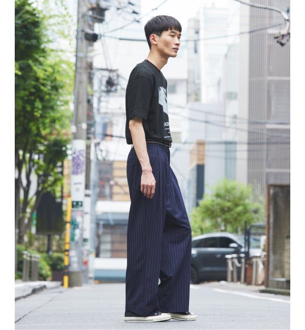JOURNAL STANDARD relume「ヒールカット ルーズライト ストライプ スラックス」|スラックス|