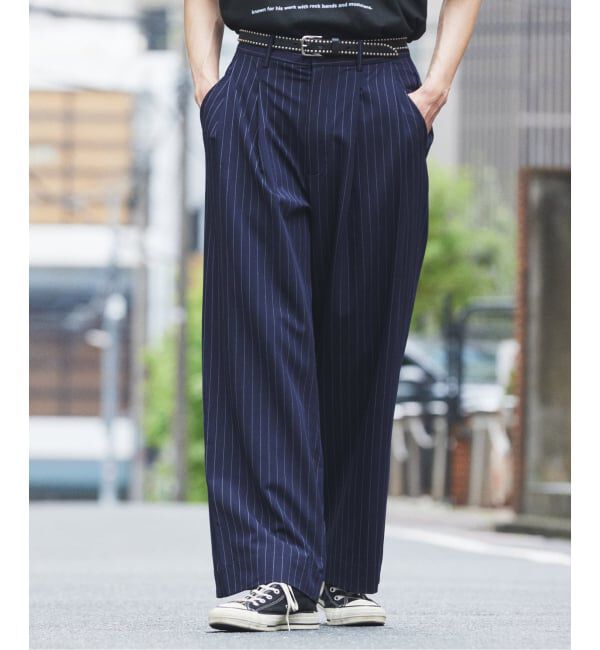 JOURNAL STANDARD relume「ヒールカット ルーズライト ストライプ スラックス」|スラックス|