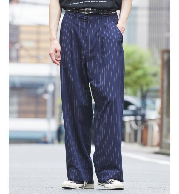 JOURNAL STANDARD relume「ヒールカット ルーズライト ストライプ スラックス」|スラックス|