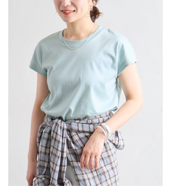 JOURNAL STANDARD「《追加3》汗ジミ防止ナノシアコンパクトTシャツ」|Tシャツ・カットソー|サックスブルー