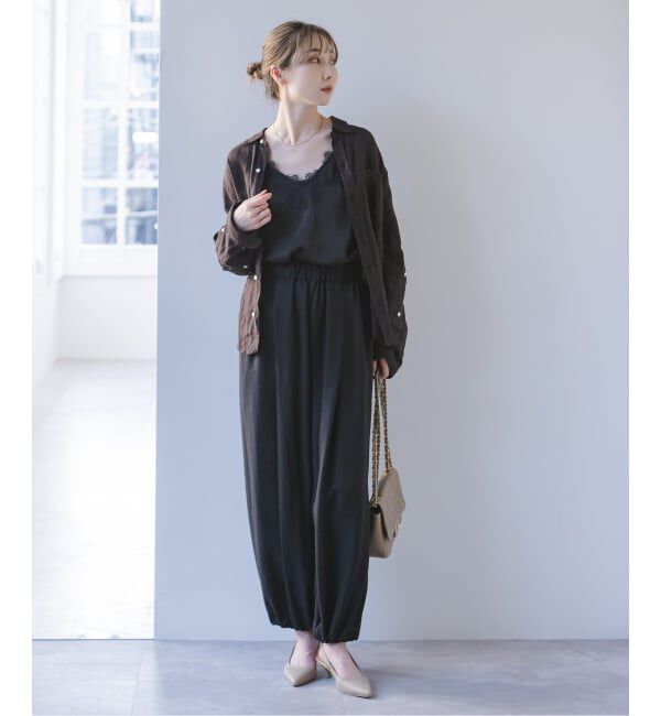 NOBLE「《追加》エアリーギャザーバレルパンツ」|その他|