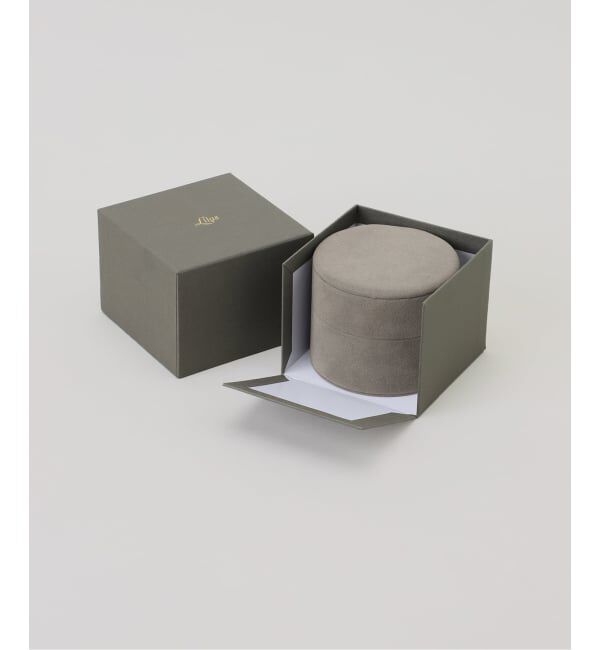 Lilas by Spick&Span「ジュエリーケースラウンドグレー」|その他|