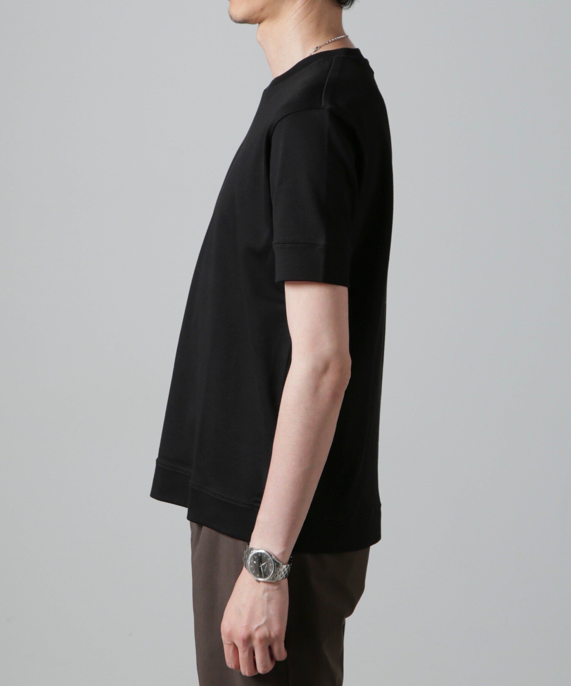 NANO universe「｢FORMAL JERSEY｣クルーネックカットソー半袖」|Tシャツ・カットソー|