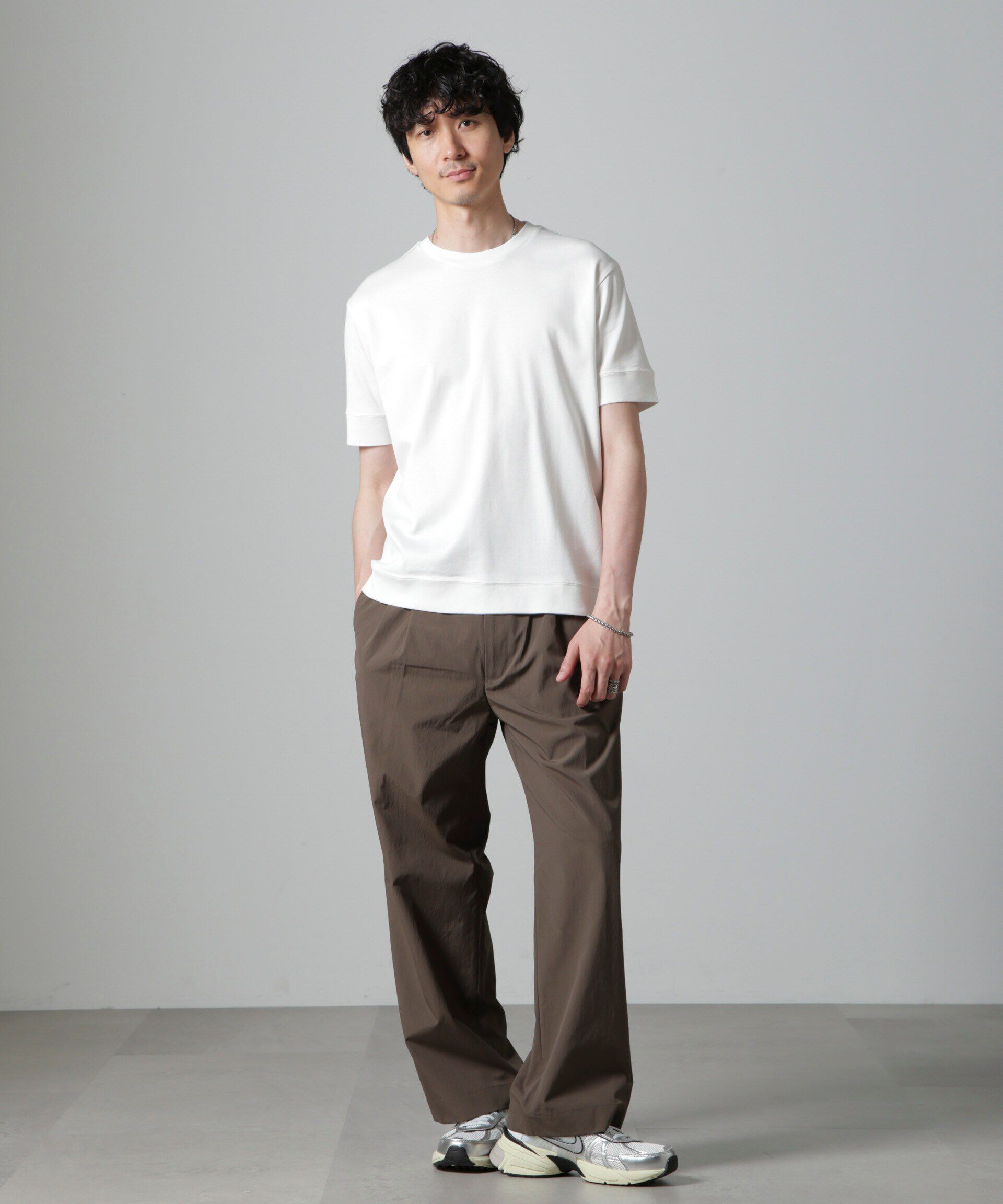 NANO universe「｢FORMAL JERSEY｣クルーネックカットソー半袖」|Tシャツ・カットソー|