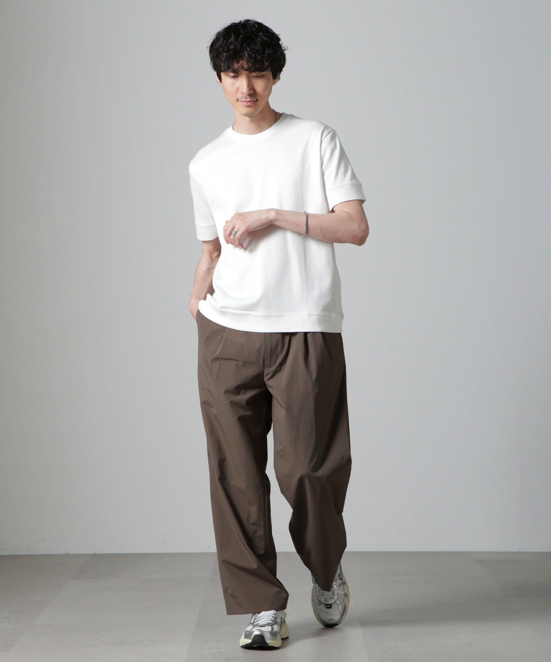 NANO universe「｢FORMAL JERSEY｣クルーネックカットソー半袖」|Tシャツ・カットソー|