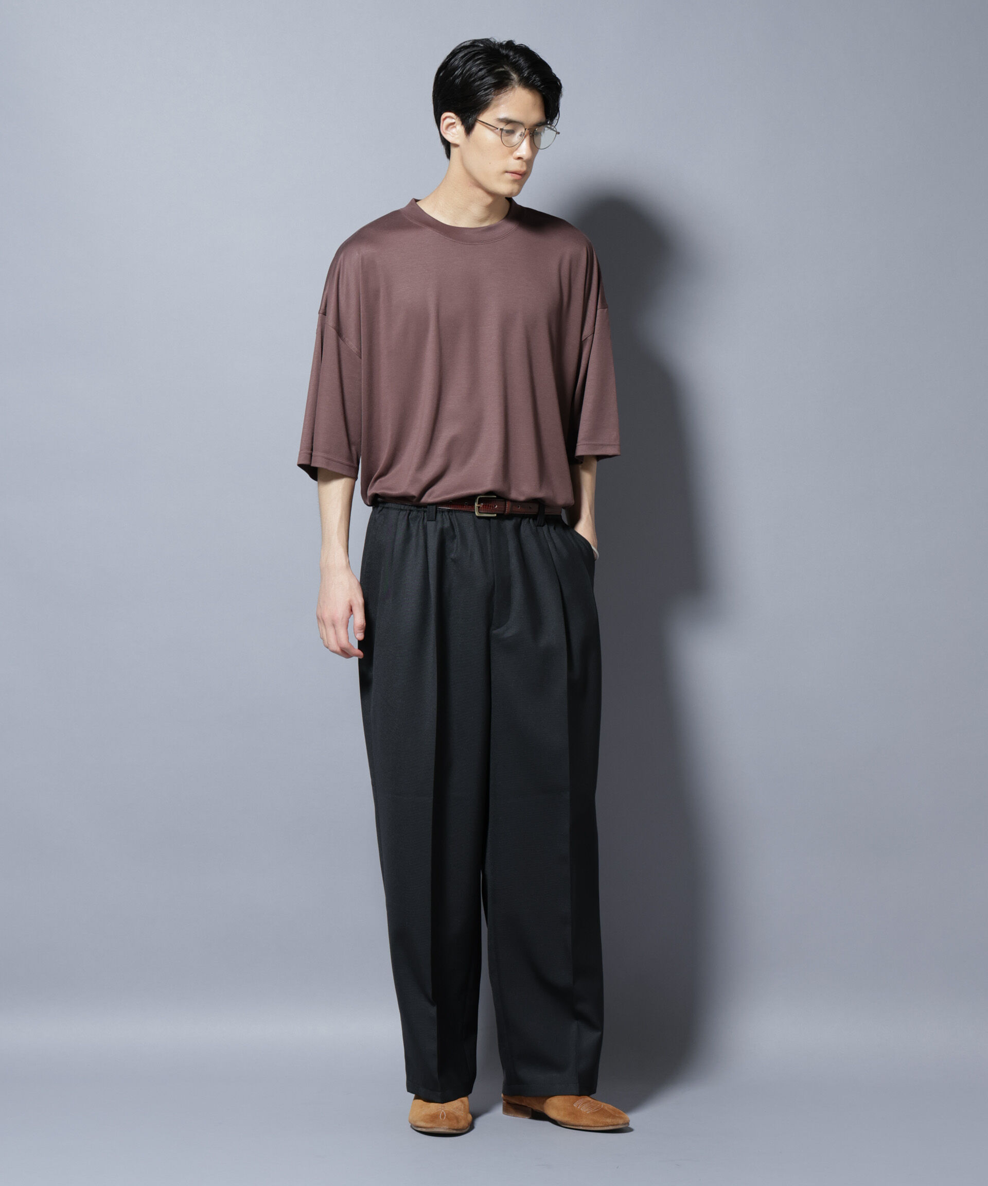 nano･universe「MIYATA&times;NANO JAPAN MADE キュプラ混 Tシャツ」|Tシャツ・カットソー|