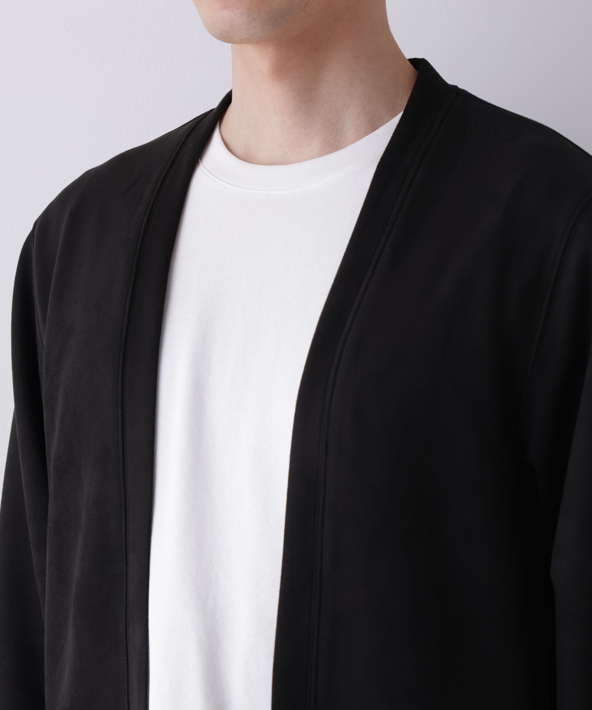 NANO universe「フェイクスエードトッパーカーディガン」|Tシャツ・カットソー|