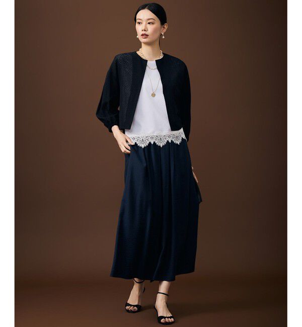 自由区「【SHIHOさん着用・累計8700枚突破の名品がアップデート・着回し力抜群・新色追加】レース タンクトップ」|タンクトップ|