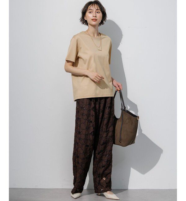 23区「シルキータッチ ベーシック Tシャツ」|Tシャツ・カットソー|