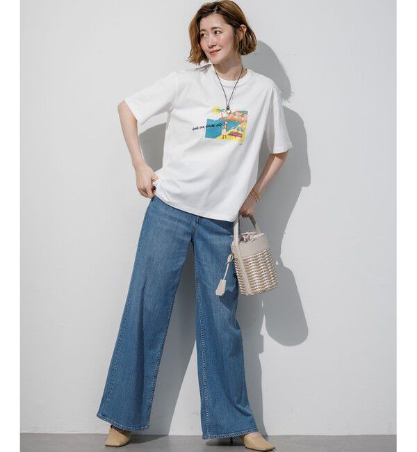23区「Lauren Rolwing コラボ グラフィックプリント Tシャツ」|Tシャツ・カットソー|