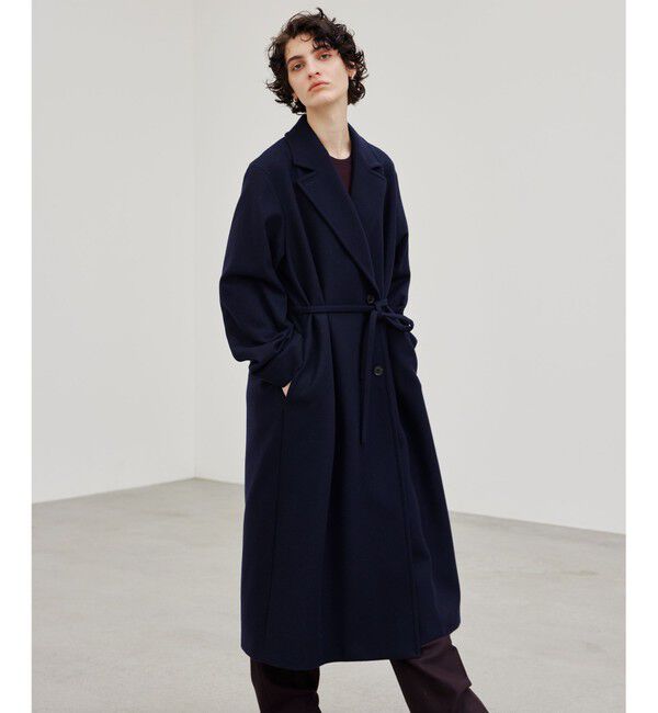 BEIGE,「GABELLE / ロング丈チェスターウールコート」|チェスターコート|Navy