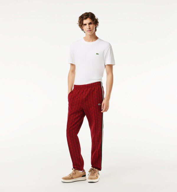 LACOSTE「サイドテーピングモノグラムジャカードトラックパンツ」|その他|