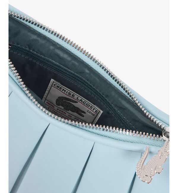 LACOSTE「LENGLEN ラムレザープリーツハンドバッグ 2WAY ショルダーバッグ」|ショルダー・メッセンジャー|