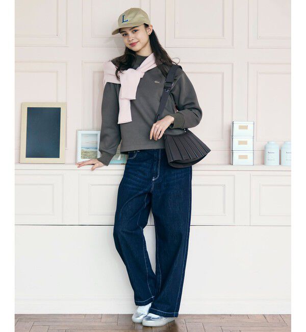 LACOSTE「LENGLEN ラムレザープリーツハンドバッグ 2WAY ショルダーバッグ」|ショルダー・メッセンジャー|