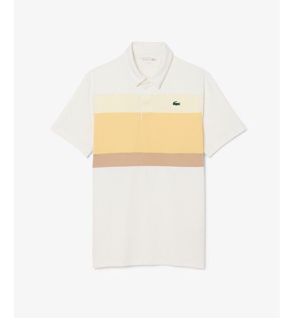 LACOSTE「ウルトラドライ ストレッチカラーブロックゴルフポロシャツ」|ポロシャツ|