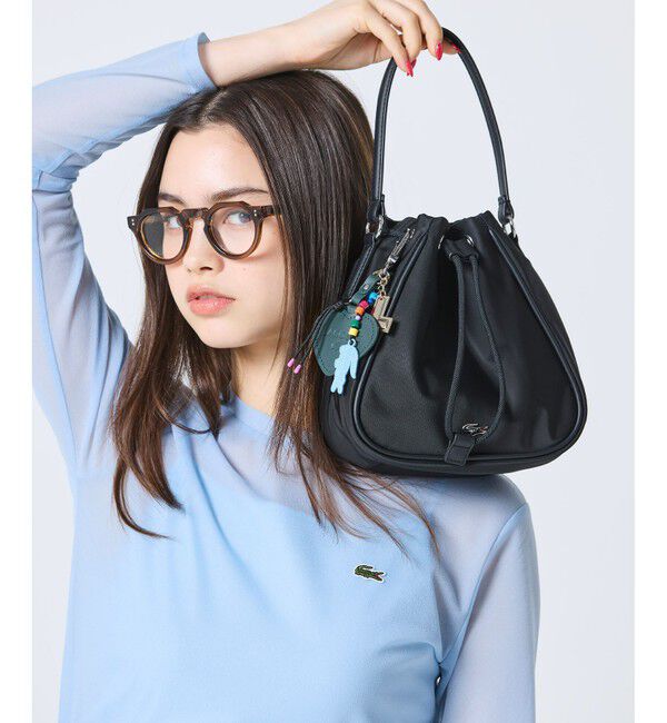 LACOSTE「デイ イン L 巾着バケットバッグ」|ハンドバッグ|