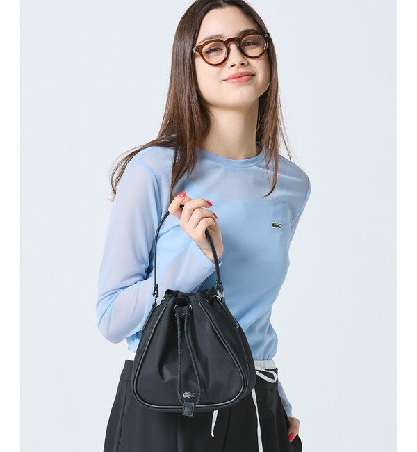 LACOSTE「デイ イン L 巾着バケットバッグ」|ハンドバッグ|