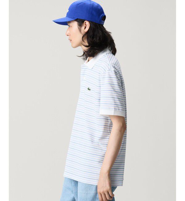 LACOSTE「マルチボーダー鹿の子地ポロシャツ」|ポロシャツ|