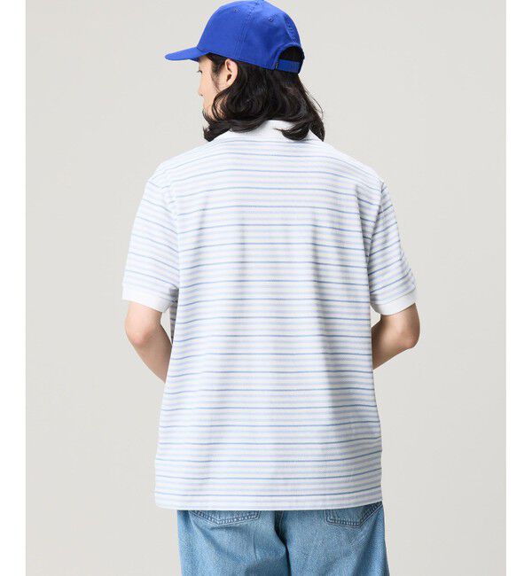 LACOSTE「マルチボーダー鹿の子地ポロシャツ」|ポロシャツ|