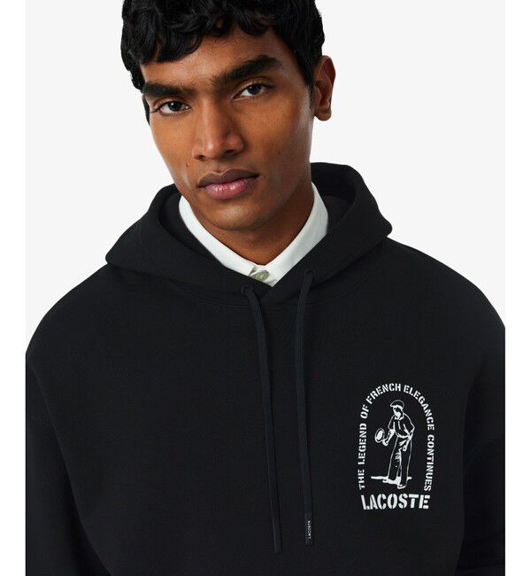 LACOSTE「ルネ・ラコステ バックプリントスウェットフーディ」|パーカー|