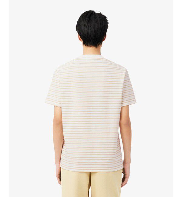 LACOSTE「ボーダーコットンTシャツ」|Tシャツ・カットソー|