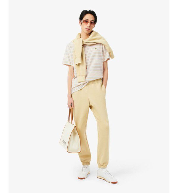 LACOSTE「ボーダーコットンTシャツ」|Tシャツ・カットソー|