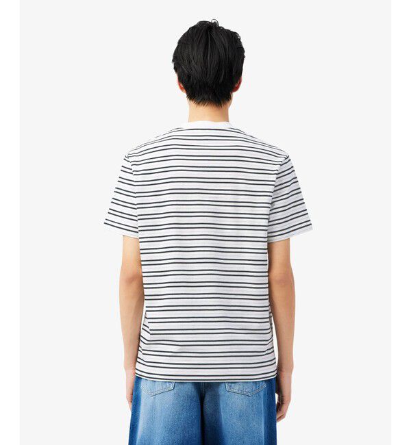LACOSTE「ボーダーコットンTシャツ」|Tシャツ・カットソー|