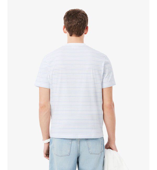 LACOSTE「ボーダーコットンTシャツ」|Tシャツ・カットソー|