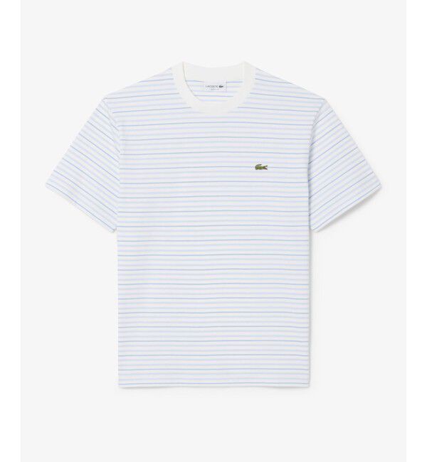 LACOSTE「ボーダーコットンTシャツ」|Tシャツ・カットソー|