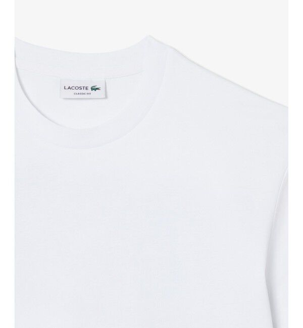 LACOSTE「クローズアップワニロゴプリントTシャツ」|Tシャツ・カットソー|