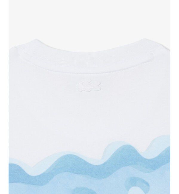 LACOSTE「クローズアップワニロゴプリントTシャツ」|Tシャツ・カットソー|
