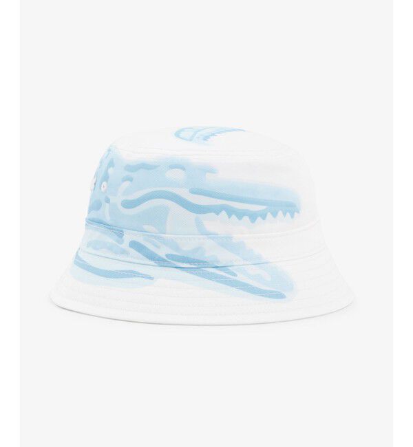 LACOSTE「ワニロゴプリントバケットハット」|ハット|