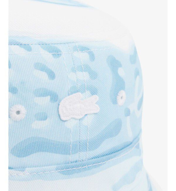 LACOSTE「ワニロゴプリントバケットハット」|ハット|