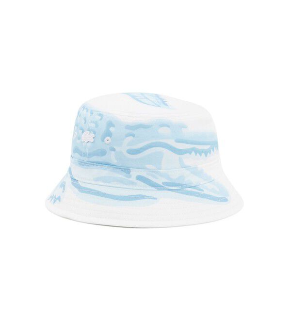 LACOSTE「ワニロゴプリントバケットハット」|ハット|