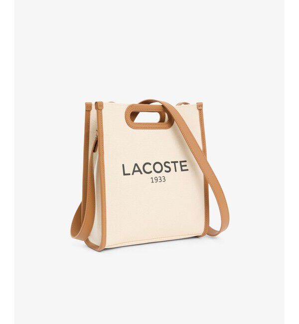 LACOSTE「ヘリテージキャンバス スモールトートバッグ」|ショルダー・メッセンジャー|