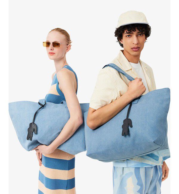 LACOSTE「サマーパック ワニモチーフチャーム付きトートバッグ」|トートバッグ|