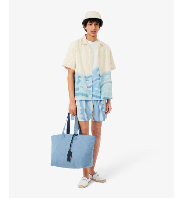 LACOSTE「サマーパック ワニモチーフチャーム付きトートバッグ」|トートバッグ|