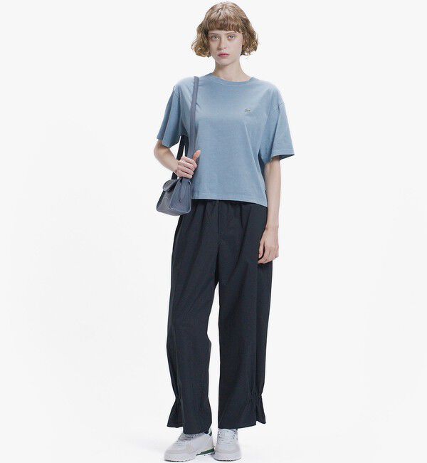 LACOSTE「裾ギャザーストレッチワイドパンツ」|その他|