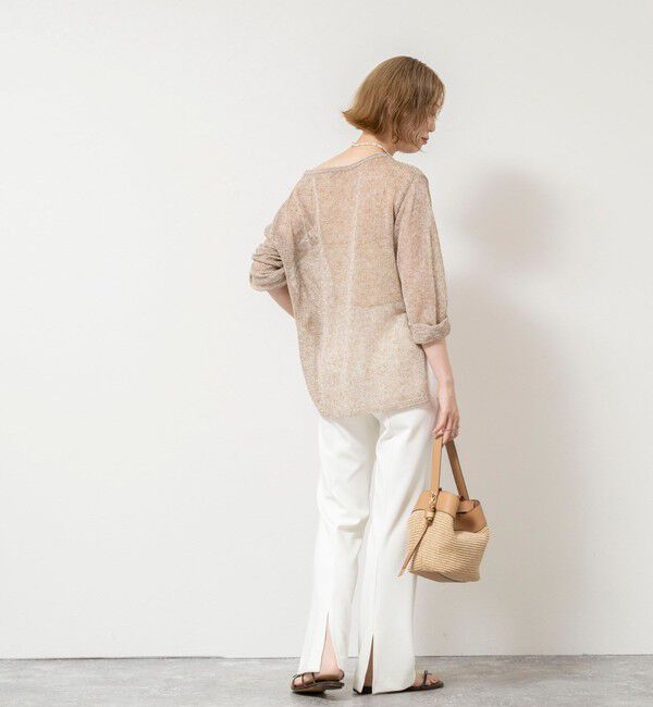 NOLLEY'S sophi「《撥水》カットジョーゼットスリットパンツ」|その他|