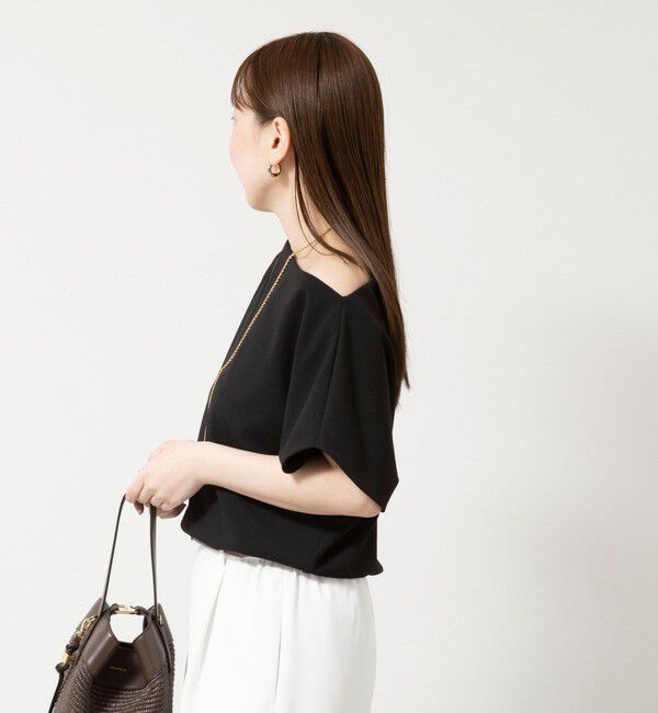 NOLLEY'S sophi「《撥水/セットアップ対応》ウォッシャブルマルチファンクションボートネックプルオーバー」|Tシャツ・カットソー|