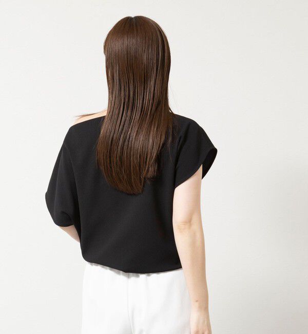 NOLLEY'S sophi「《撥水/セットアップ対応》ウォッシャブルマルチファンクションボートネックプルオーバー」|Tシャツ・カットソー|