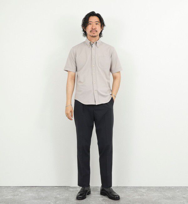 NOLLEY'S goodman「《ビジカジ対応》カノコテープBD SS 半袖ボタンダウンシャツ 26SS」|シャツ・ブラウス|