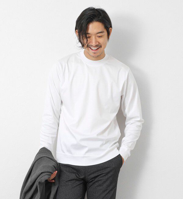 NOLLEY'S goodman「《ビジカジ対応》シルケットスムース クルーネック ドレスロンT 26AW」|Tシャツ・カットソー|