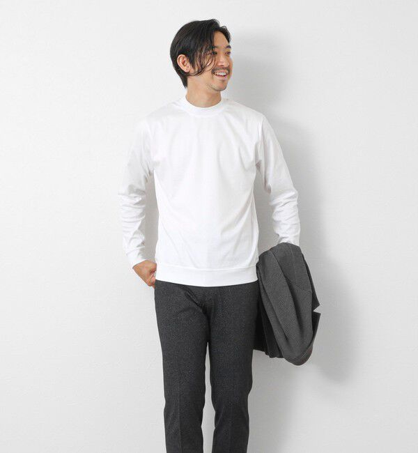 NOLLEY'S goodman「《ビジカジ対応》シルケットスムース クルーネック ドレスロンT 26AW」|Tシャツ・カットソー|