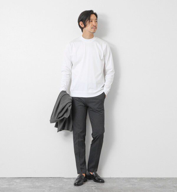 NOLLEY'S goodman「《ビジカジ対応》シルケットスムース クルーネック ドレスロンT 26AW」|Tシャツ・カットソー|
