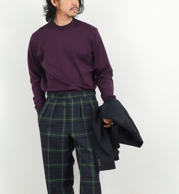 NOLLEY'S goodman「《ビジカジ対応》シルケットスムース クルーネック ドレスロンT 26AW」|Tシャツ・カットソー|