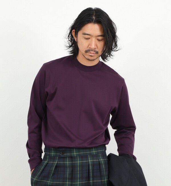 NOLLEY'S goodman「《ビジカジ対応》シルケットスムース クルーネック ドレスロンT 26AW」|Tシャツ・カットソー|